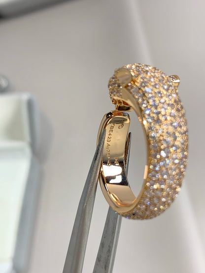 [BloomBling]PANTHERE PINK GOLD DIAMOND RING