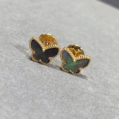 [BloomBling]BUTTERFLY DARK MOP  EARRINGS