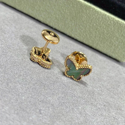 [BloomBling]BUTTERFLY DARK MOP  EARRINGS