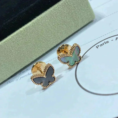 [BloomBling]BUTTERFLY DARK MOP  EARRINGS
