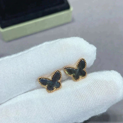 [BloomBling]BUTTERFLY DARK MOP  EARRINGS