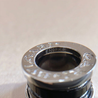[BloomBling]ZERO 1 BLACK CERAMIC SILVER NECKLACE