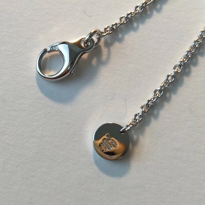 [BloomBling]ZERO 1 BLACK CERAMIC SILVER NECKLACE