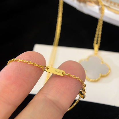 [BloomBling]CLOVER 25MM MOP LARGE PENDANT NECKLACE
