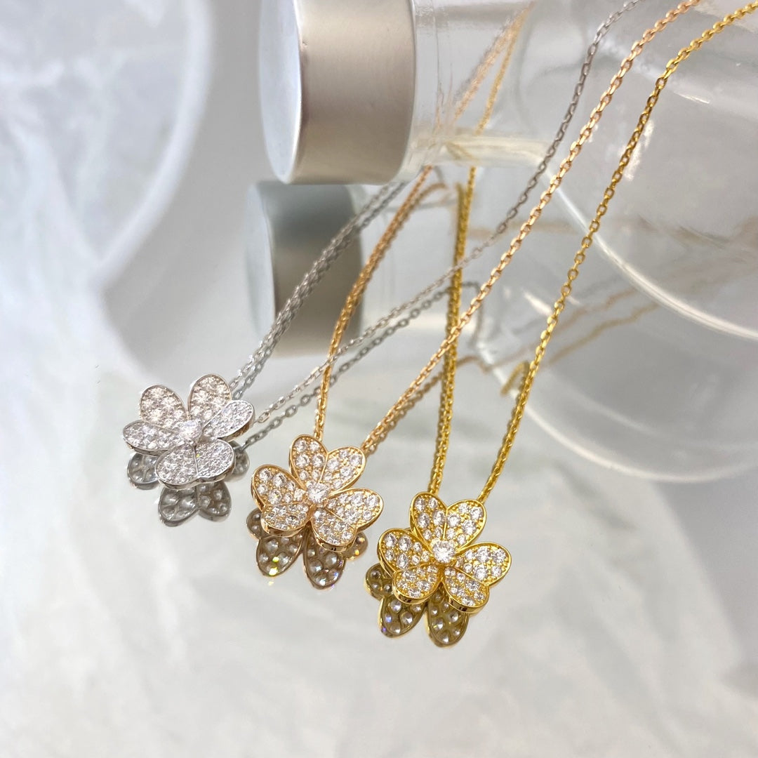 [BloomBling]FLOWER DIAMOND NECKLACE