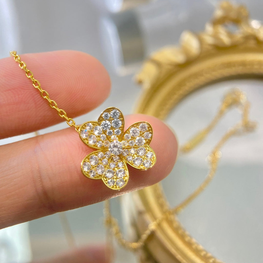 [BloomBling]FLOWER DIAMOND NECKLACE