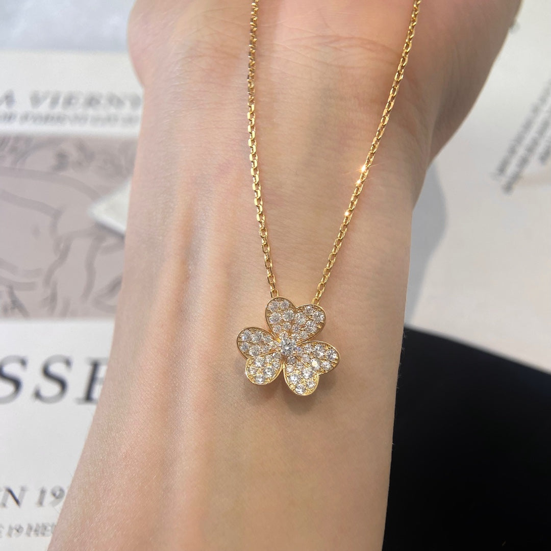 [BloomBling]FLOWER DIAMOND NECKLACE