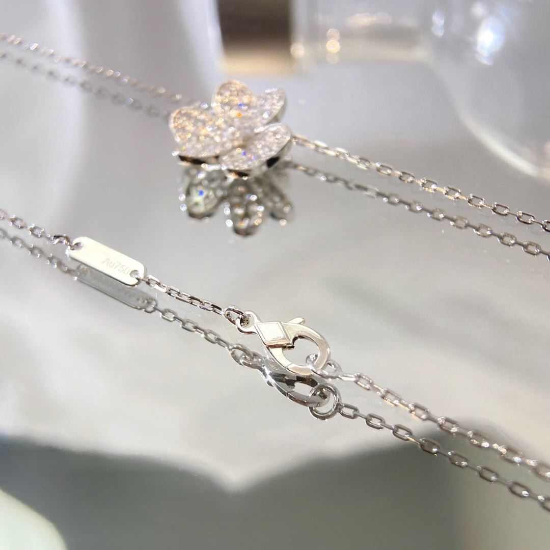 [BloomBling]FLOWER DIAMOND NECKLACE