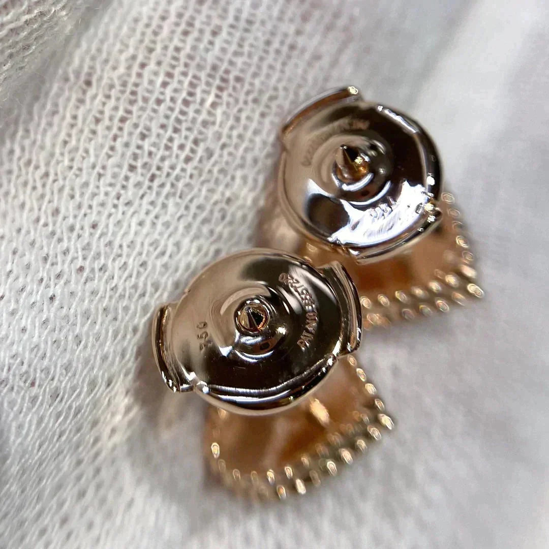 [BloomBling]HEART CARNELIAN STUD EARRINGS