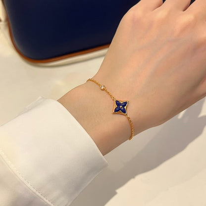 [BloomBling]COLOR STAR PINK GOLD DIAMOND BRACELET