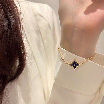 [BloomBling]COLOR STAR PINK GOLD DIAMOND BRACELET