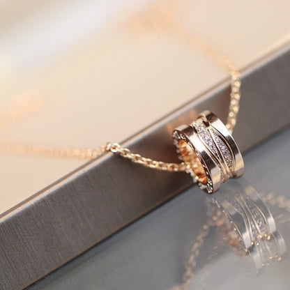 [BloomBling]ZERO 1 PINK GOLD DIAMOND NECKLACE