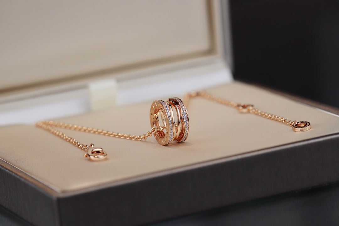 [BloomBling]ZERO 1 PINK GOLD NECKLACE