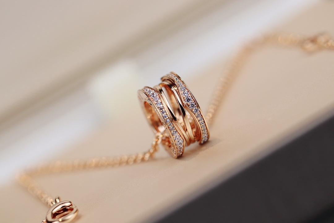 [BloomBling]ZERO 1 PINK GOLD NECKLACE