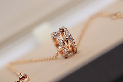 [BloomBling]ZERO 1 PINK GOLD NECKLACE