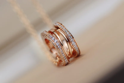 [BloomBling]ZERO 1 PINK GOLD NECKLACE