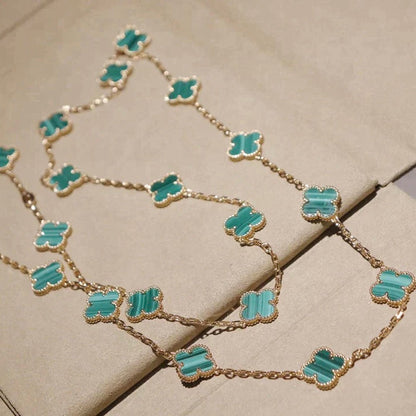 [BloomBling]CLOVER 20 MOTIFS MALACHITE GOLD