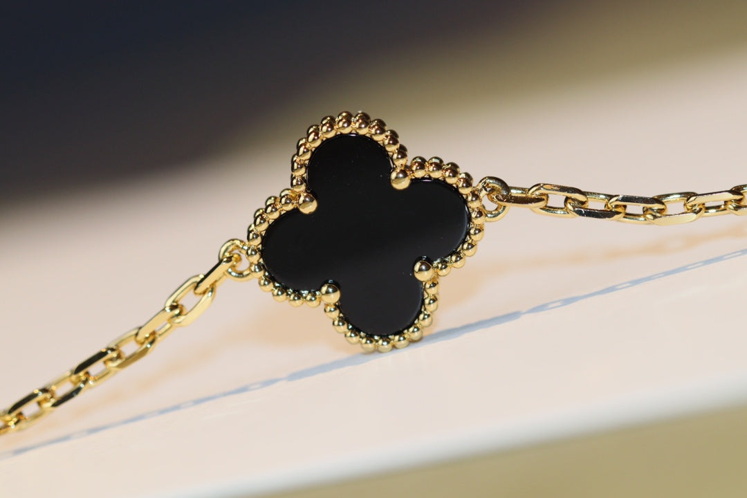 [BloomBling]CLOVER 20 MOTIFS ONYX ROSE GOLD