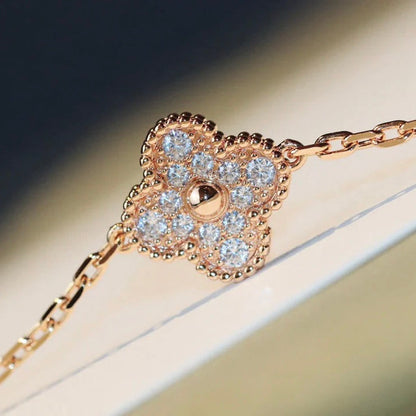 [BloomBling]CLOVER 20 MOTIFS LASER DIAMOND NECKLACE
