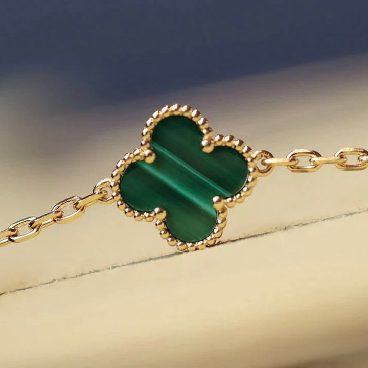 [BloomBling]CLOVER 20 MOTIFS MALACHITE GOLD