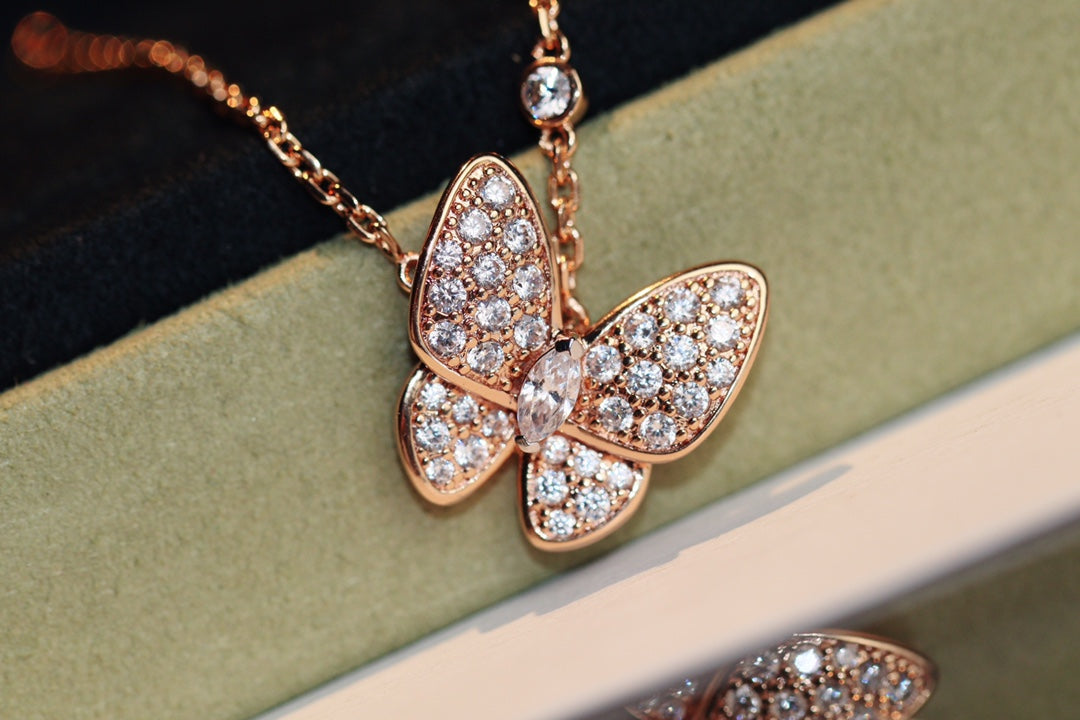 [BloomBling]BUTTERFLY DIAMOND NECKLACE