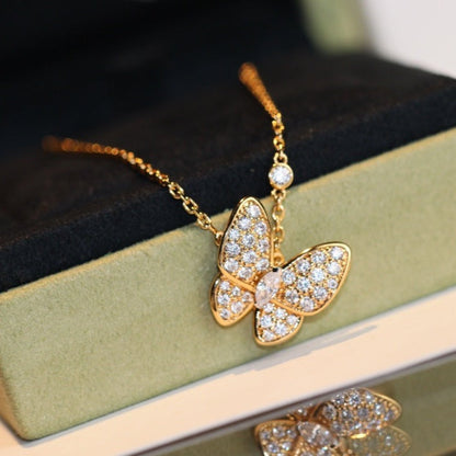 [BloomBling]BUTTERFLY DIAMOND NECKLACE