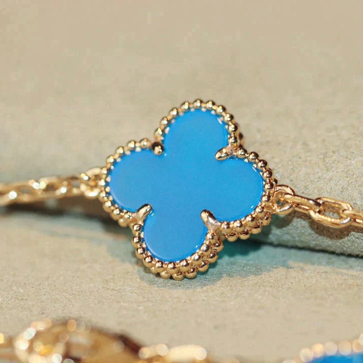 [BloomBling]CLOVER 20 MOTIFS TURQUOISE GOLD