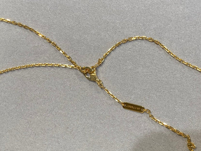 [BloomBling]CLOVER 25MM NECKLACE GOLD CARNELIAN