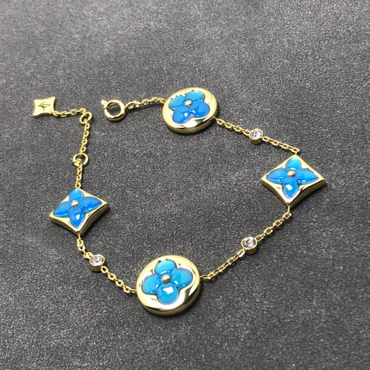 [BloomBling]STAR AND SUN TURQUOISE 4 MOTIFS 3 DIAMONDS