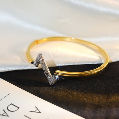 [BloomBling]VOLTE UPSITE DOWN GOLD DIAMOND BRACELET