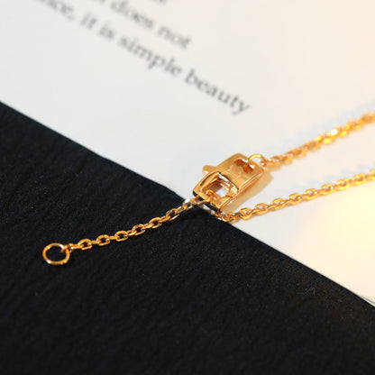 [BloomBling]STAR AND SUN DIAMOND PINK GOLD NECKLACE