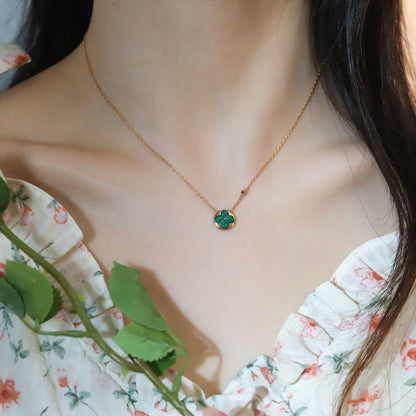 [BloomBling]SUN PEDANT PINK GOLD 1 DIAMOND NECKLACE