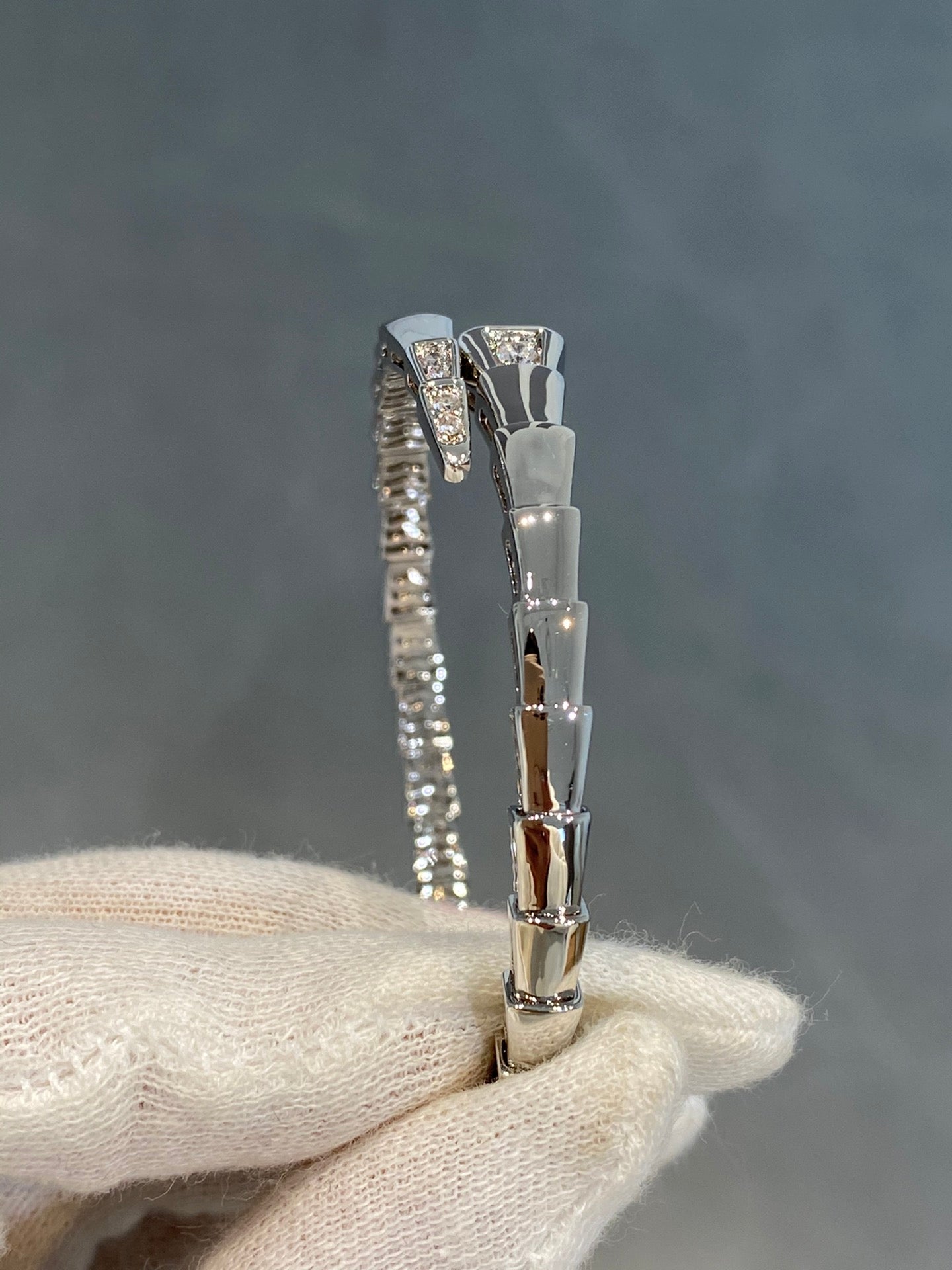 [BloomBling]SERPENTI BRACELET DIAMONDS SILVER