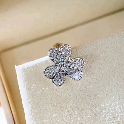 [BloomBling]CLOVER COMOS DIAMOND EARRINGS SILVER