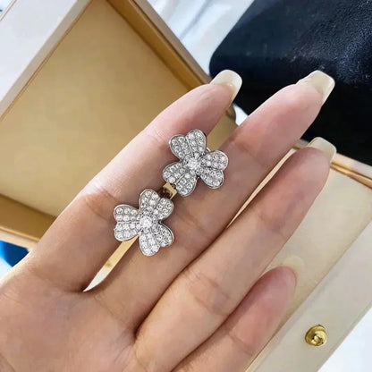 [BloomBling]CLOVER COMOS DIAMOND EARRINGS SILVER