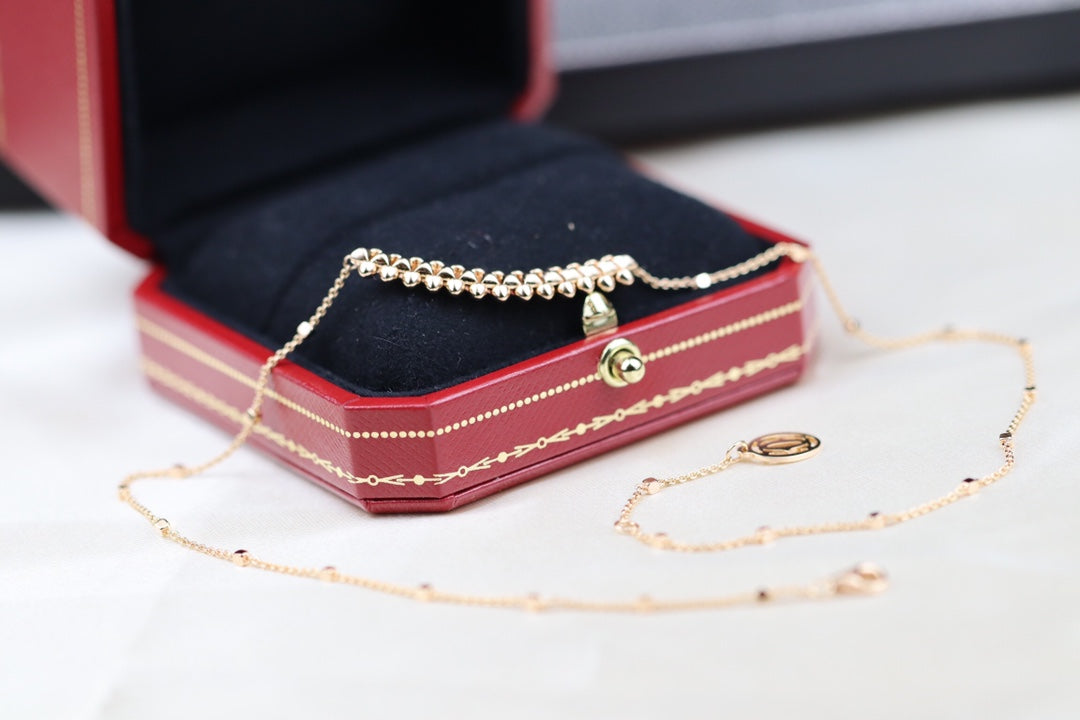 [BloomBling]CLASH PINK GOLD NECKLACE