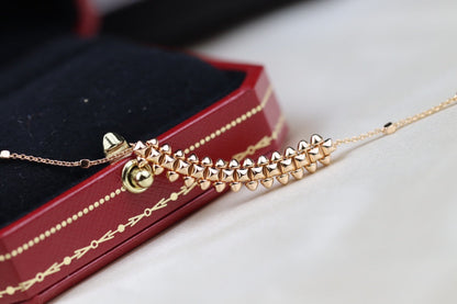 [BloomBling]CLASH PINK GOLD NECKLACE