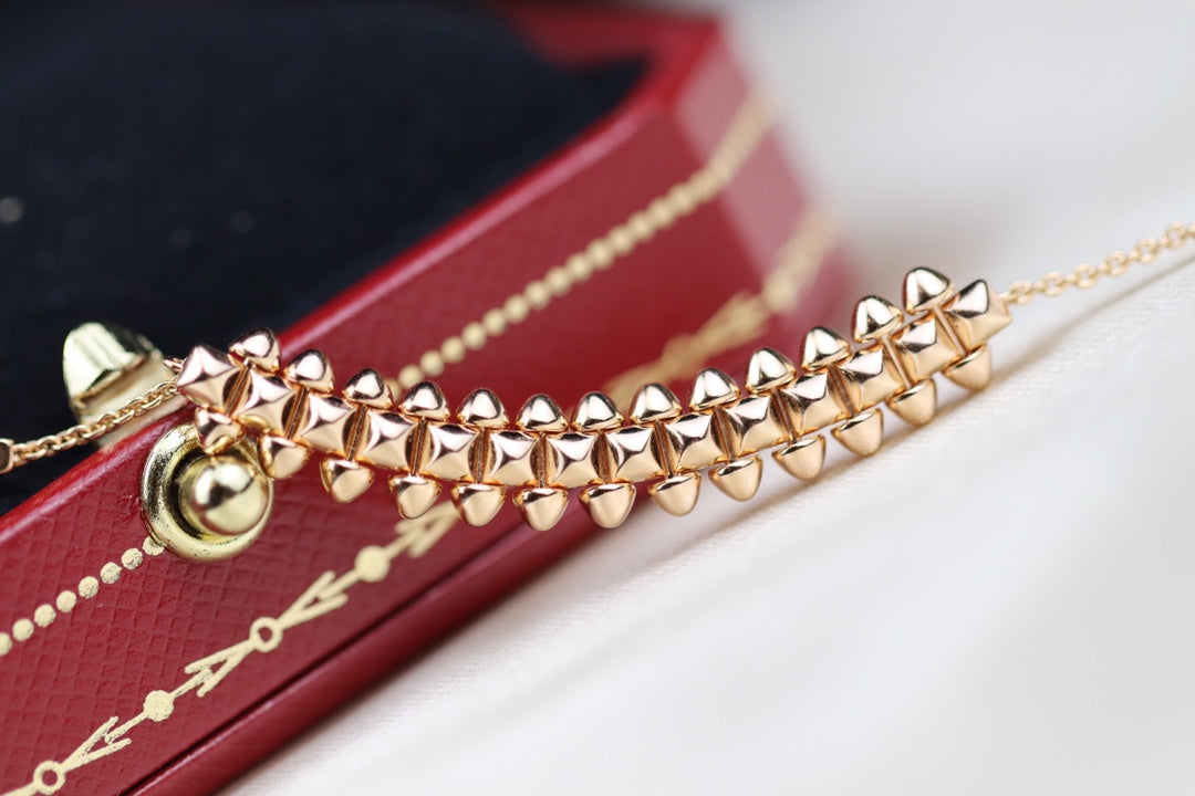 [BloomBling]CLASH PINK GOLD NECKLACE