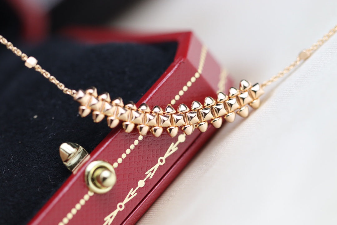 [BloomBling]CLASH PINK GOLD NECKLACE