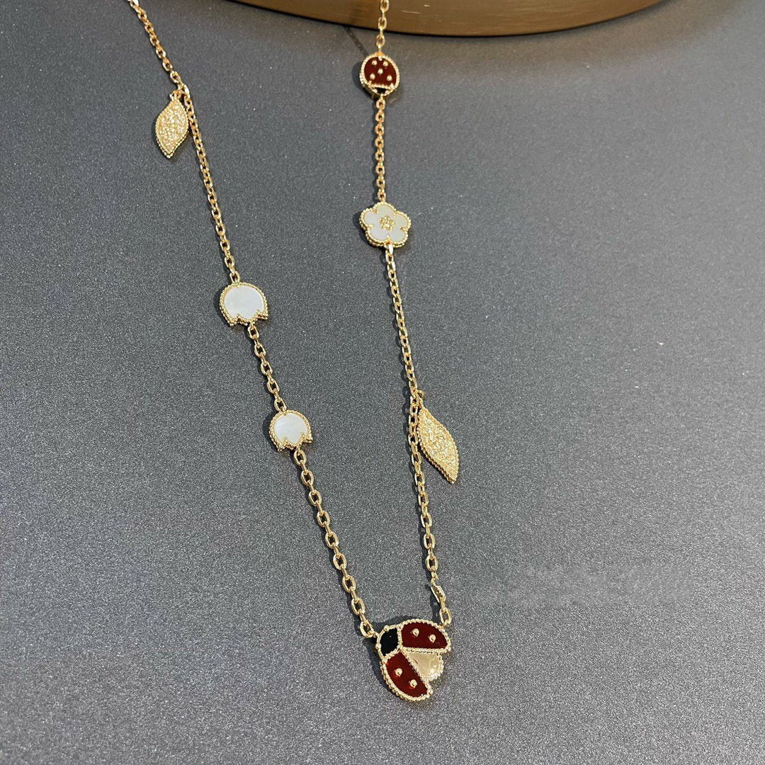 [BloomBling]LUCKY SPRING 15 MOTIFS GOLD NECKLACE
