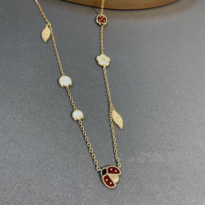[BloomBling]LUCKY SPRING 15 MOTIFS GOLD NECKLACE