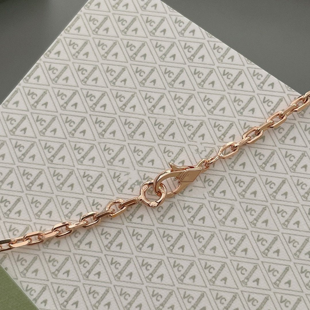 [BloomBling]LUCKY SPRING 15 MOTIFS ROSE GOLD NECKLACE