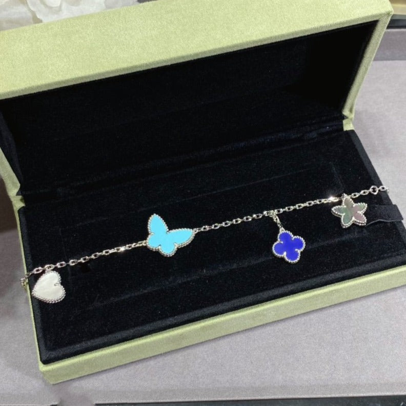 [BloomBling]LUCKY SPRING SILVER BRACELET 4 MOTIF