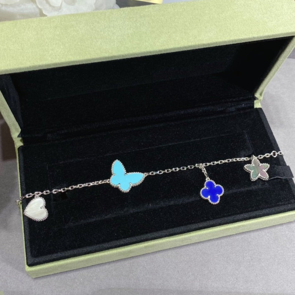 [BloomBling]LUCKY SPRING SILVER BRACELET 4 MOTIF