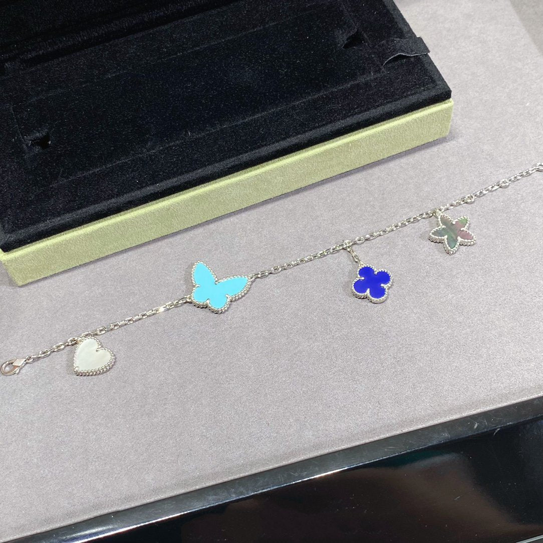 [BloomBling]LUCKY SPRING SILVER BRACELET 4 MOTIF