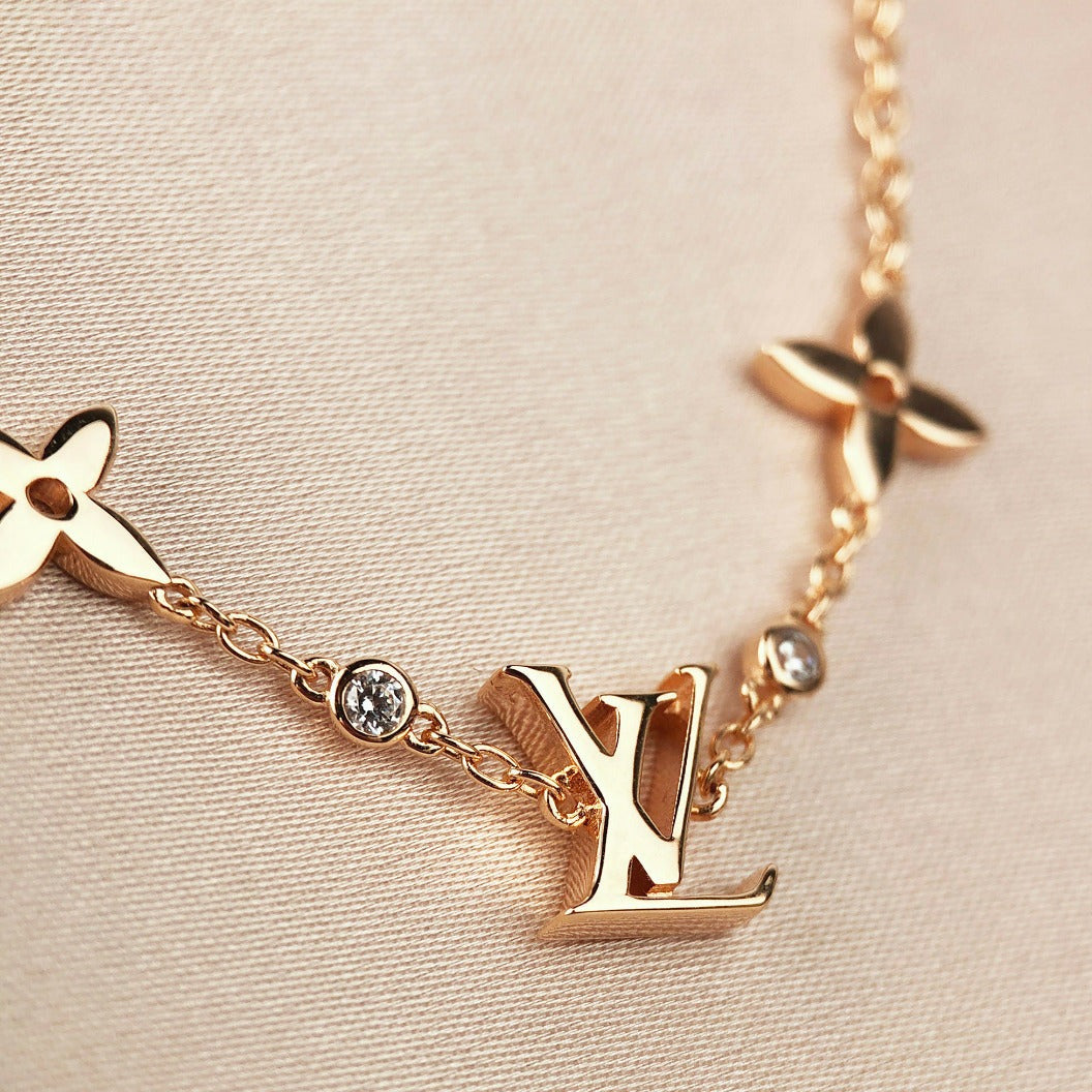 [BloomBling]STAR AND SUN 7 MOTIFS GOLD BRACELET