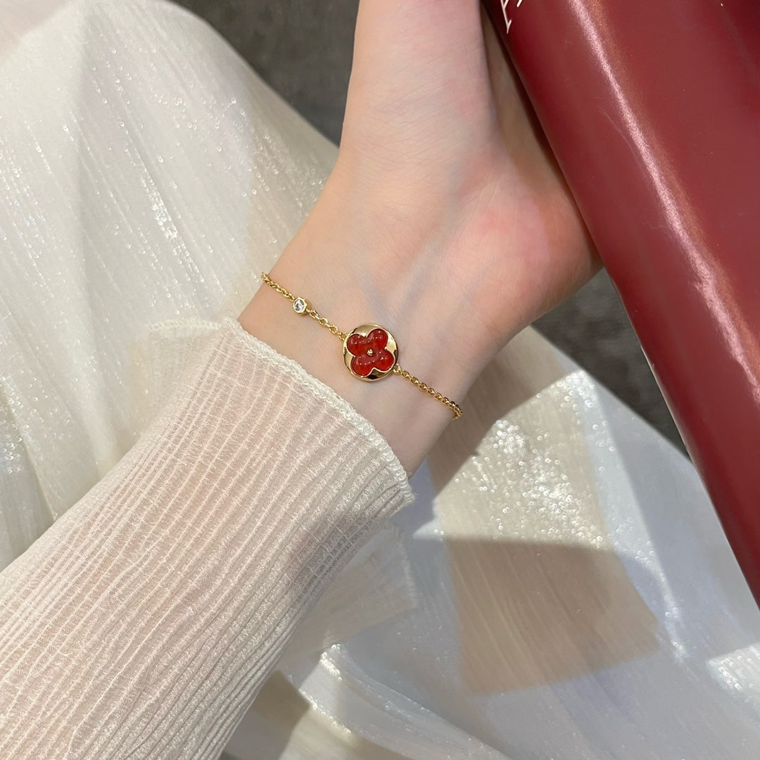 [BloomBling]SUN PEDANT CARNELIAN BRACELET