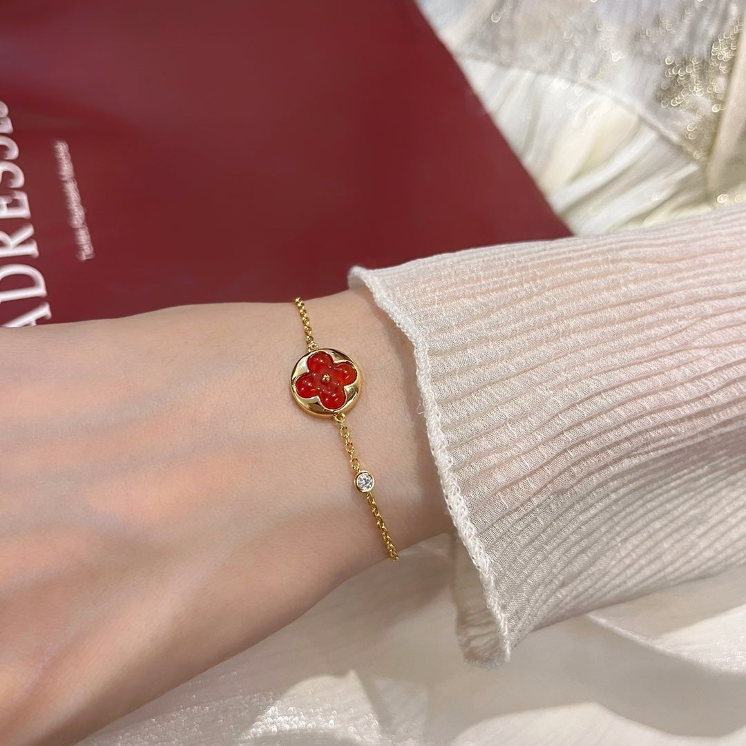 [BloomBling]SUN PEDANT CARNELIAN BRACELET