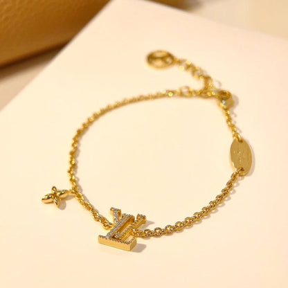 [BloomBling]LOGO STAR MOTIF GOLD BRACELET