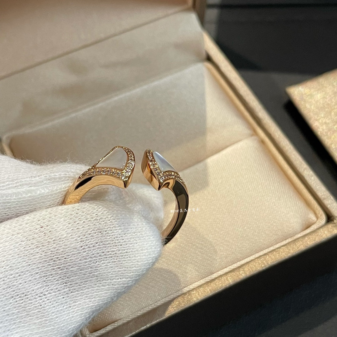 [BloomBling]DREAM MOP DIAMOND OPEN RING